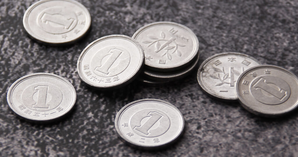 1円硬貨の画像